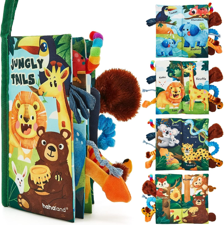 HAHALAND Jungly Tails sensory book, pendant