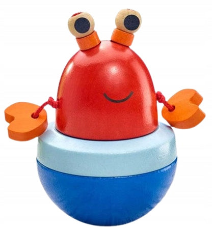 SELECTA Jucărie din lemn care nu se răstoarnă KRAB 10 cm