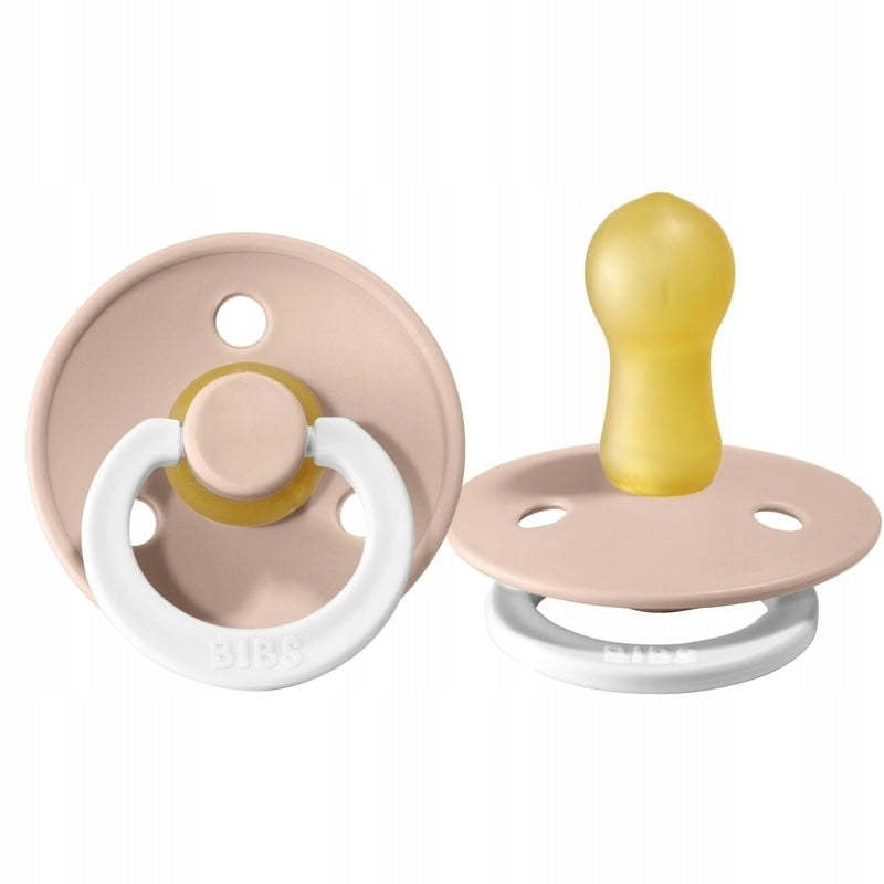 BIBS COLOUR GLOW smoczki uspokajające 2pack kauczuk 0-6 msc