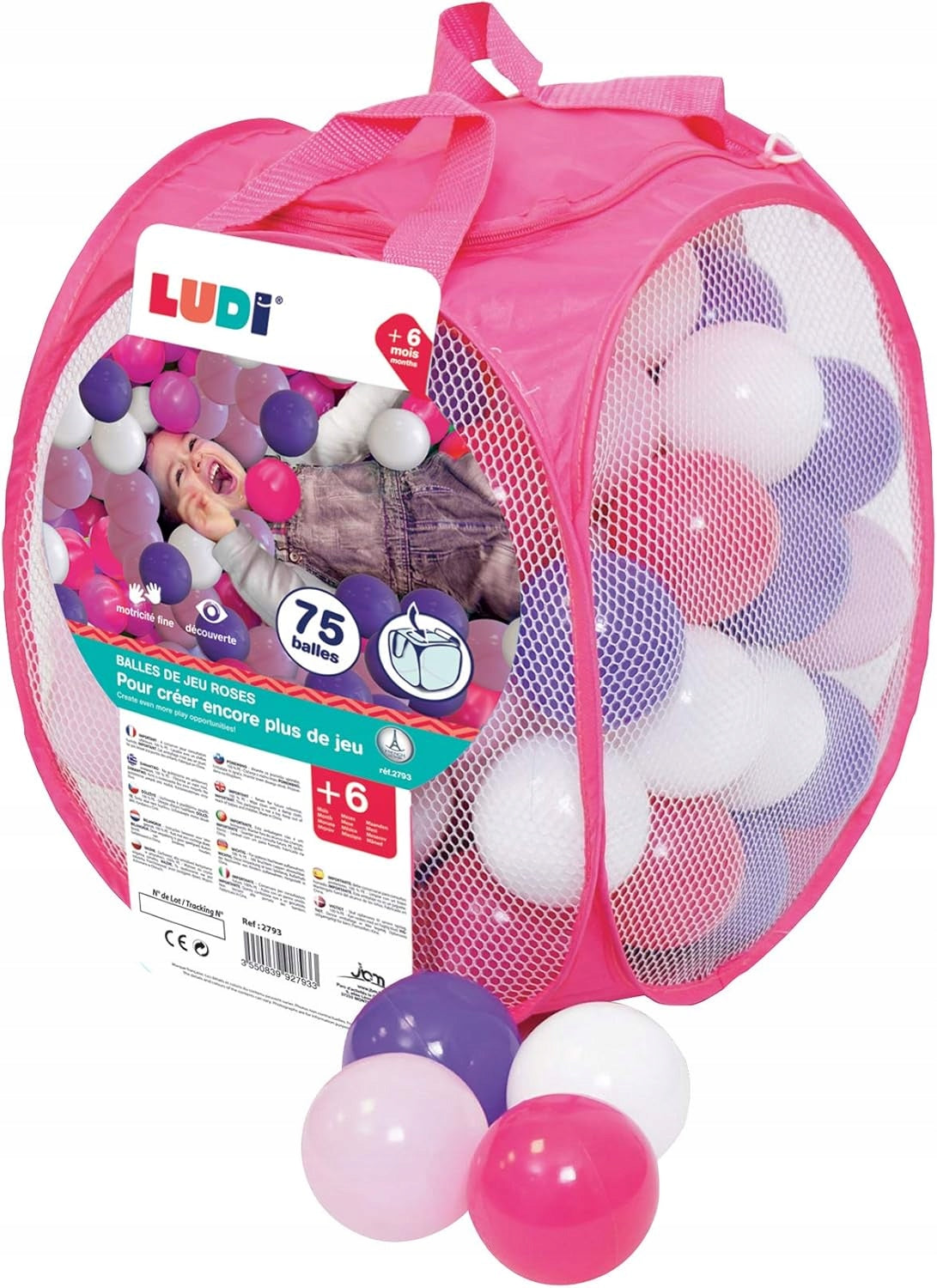 LUDI Μπάλες για στεγνή πισίνα 7 5τεμ.
