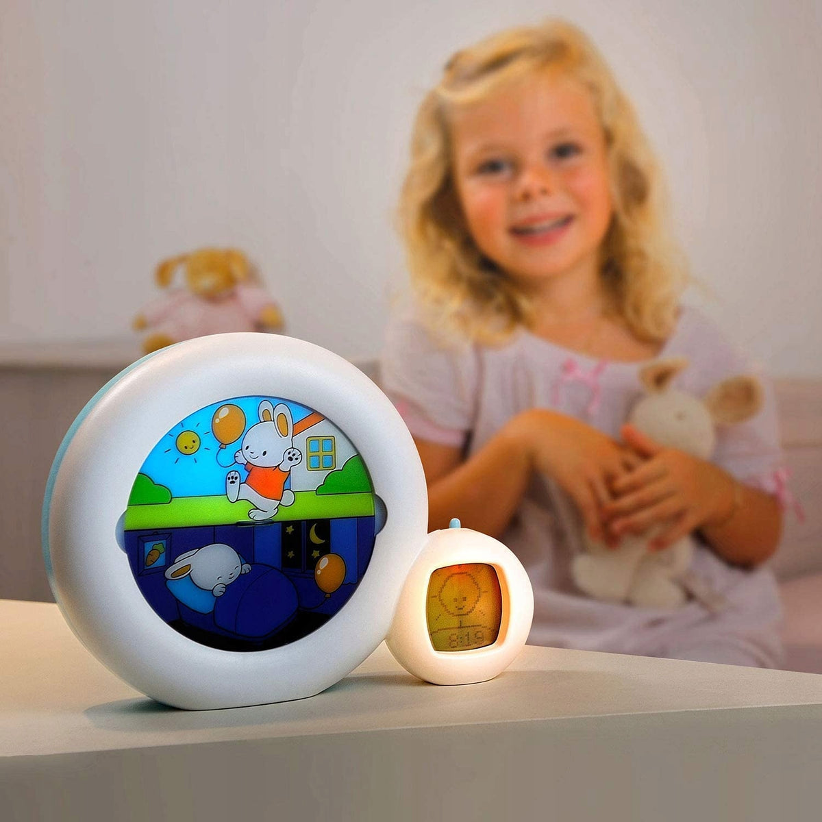 PABOBO Kid'Sleep Moon 3en1 reloj despertador de entrenamiento para niños