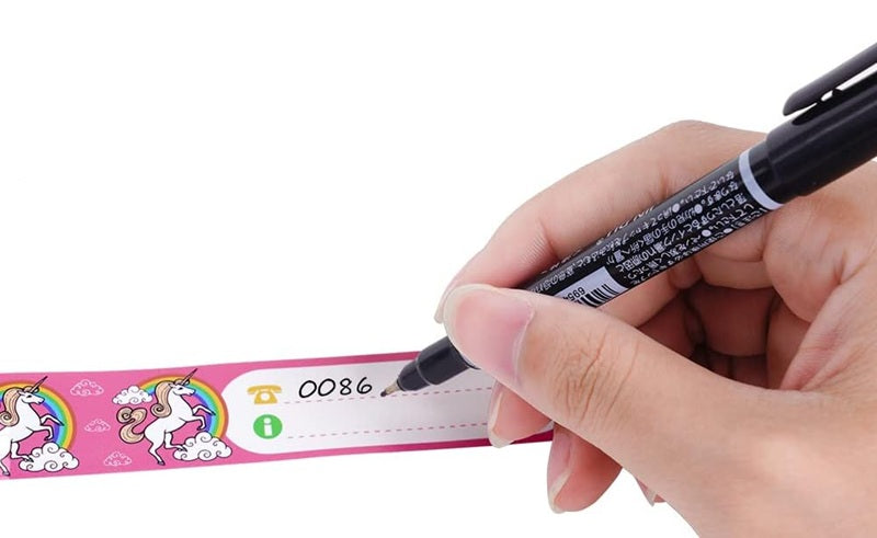 Bracelets SOS étanches VICLOON pour enfants 8 pièces + marqueur "O"