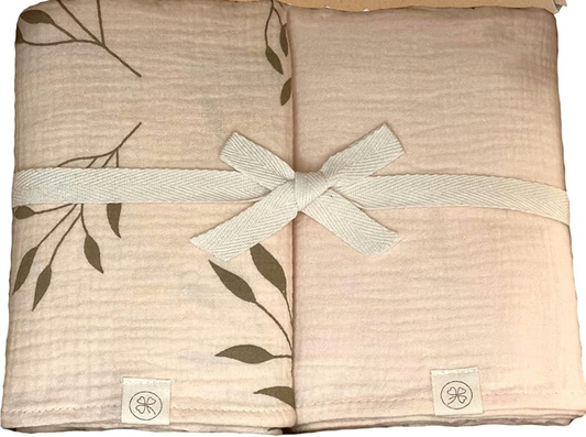 DIKOS muszlin pelenkák takarók x2 120x120cm