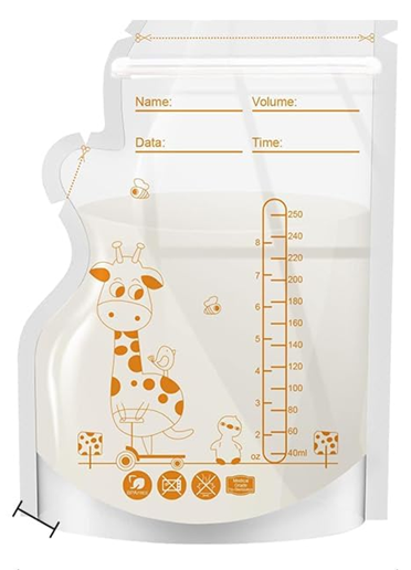 Élelmiszertároló tasakok 60 db 250 ml