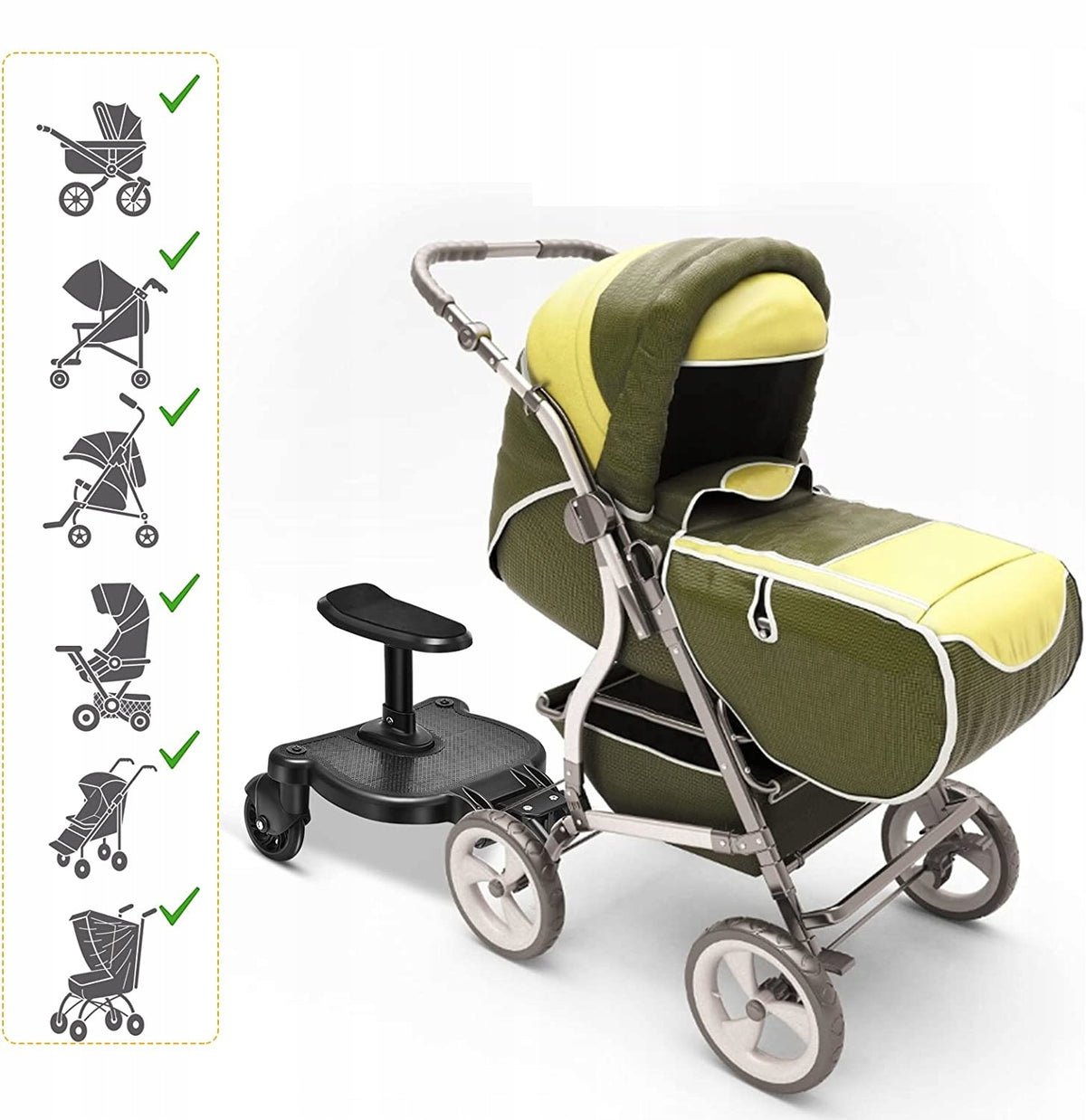 VOGVIGO plataforma universal para cochecito capacidad de carga 25 kg
