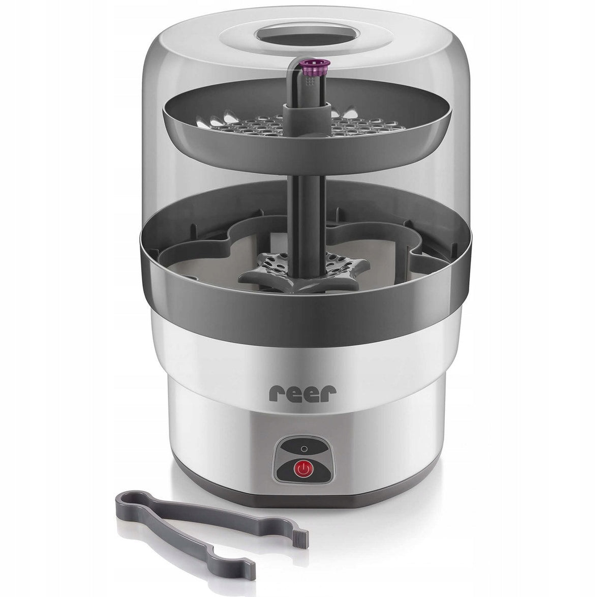 REER VapoMax STOOMSTERILISATOR voor 6 flessen + tang