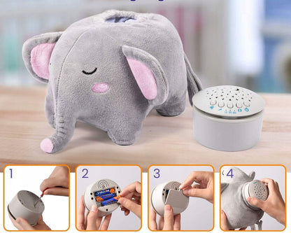 MOMCOZY jucărie de pluș proiector de stele 15 melodii și sunete 13x19 cm LEU