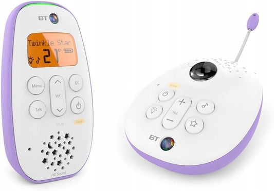Vigilabebés digital con audio y proyector de estrellas BT 450