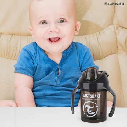 TWISTSHAKE Mini Cup netekoucí hrnek s náustkem a mixérem 230 ml 4 m+