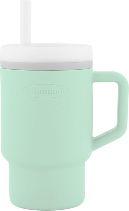 INFANTINO My 1st Tumbler szilikon csőrös itatópohár 266 ml 6 hó+