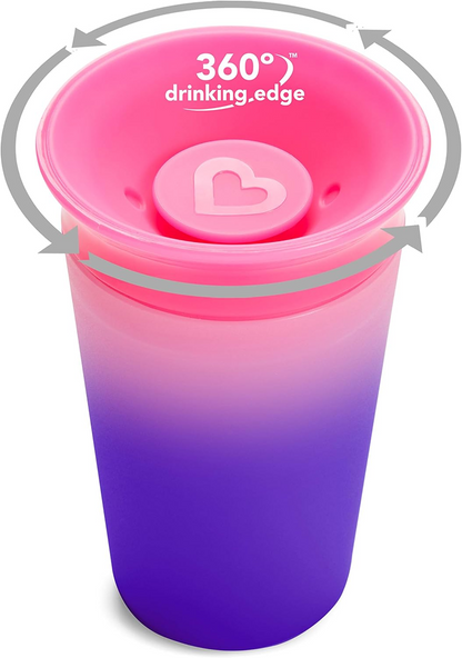 MUNCHKIN Miracle tazza antigoccia che cambia colore beccuccio 360° 266 ml 12 m+