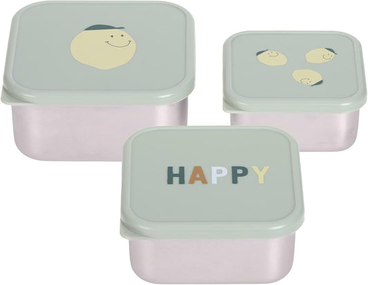 LASSIG Snackbox ατσάλινα κουτιά για σνακ x3