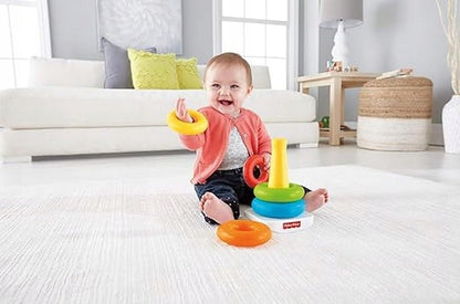 FISHER-PRICE Rock-a-Stack piramide met rammelaar 5 ringen 20 cm