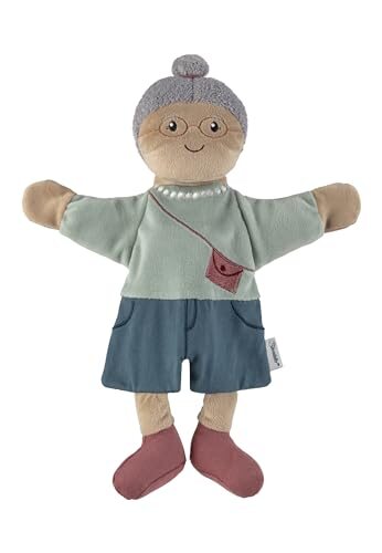 Sterntaler Oma Grandma hand puppet with glasses and necklace