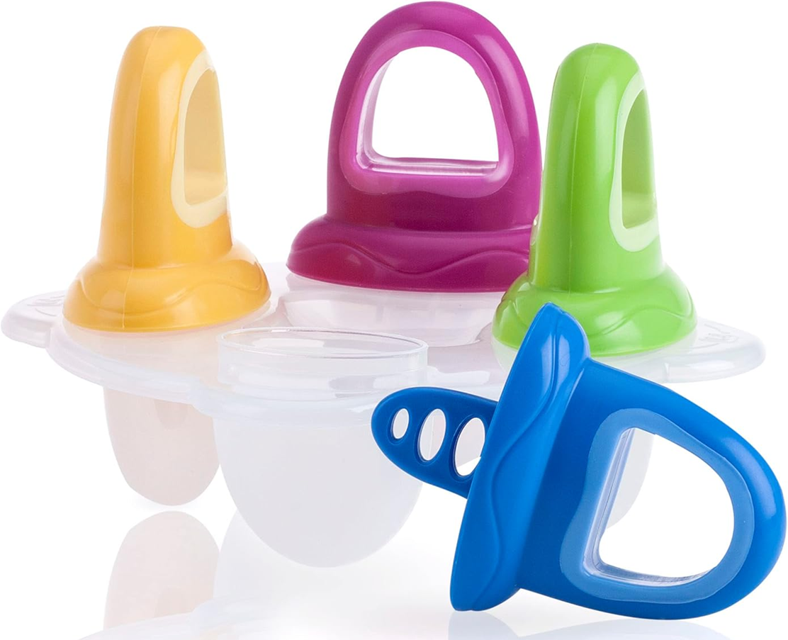 NUBY moule à glace en forme de tétine 4 pièces + plateau de congélation