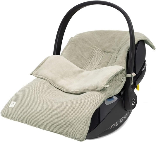 Jollein Basic Knit olive stroller footmuff