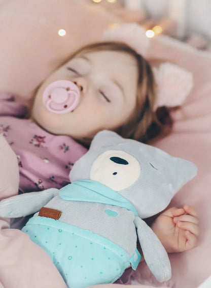 MyHummy jucărie de pluș cu sunet de fundal și senzor de plâns, URSULEȚUL LUCAS, 24 cm