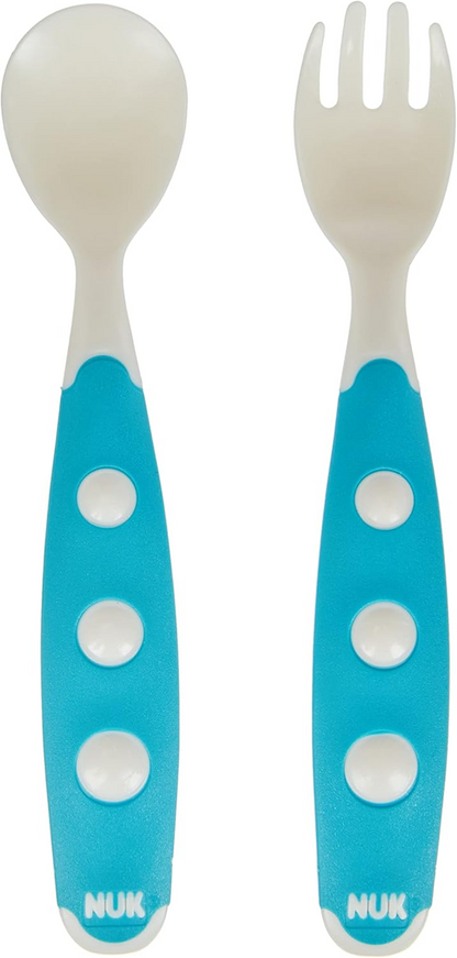 NUK Easy Learning mini príbor lyžička a vidlička 12 cm 8 m+