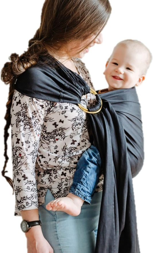 SHABANY fascia ad anelli per portare il bambino COTONE BIOLOGICO