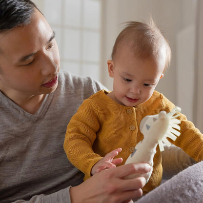 NUK Little Friend nyugtató cumi plüss játékkal ZEBRA 0–6 hónap