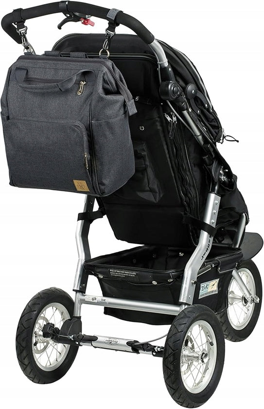LASSIG Goldie diaper backpack and accessories