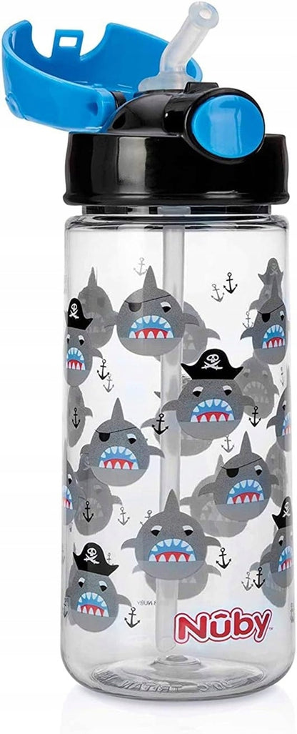 NUBY Straw Cup bottle with shark motif