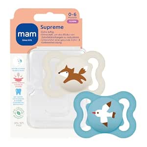 MAM Supreme smoczek uspokajający silikonowy x2 0-6m