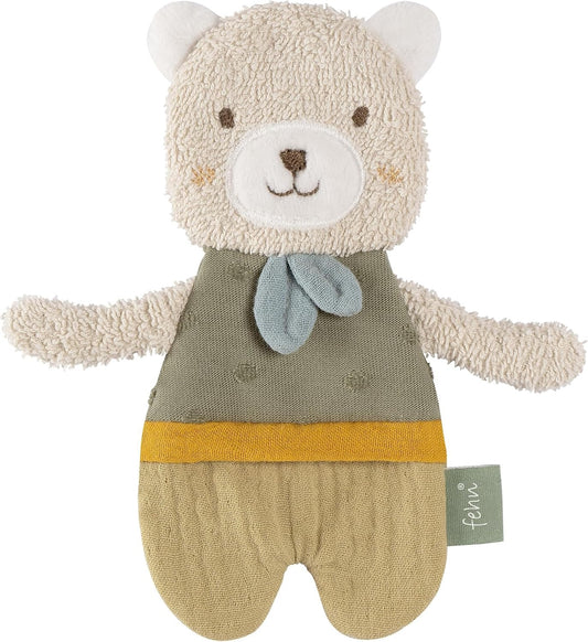 FEHN Natur zörgő fogóka bio pamutból MACI 17 cm