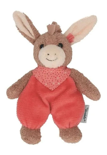 STERNTALER Ezeltje Emmi knuffel met rammelaar 17 cm