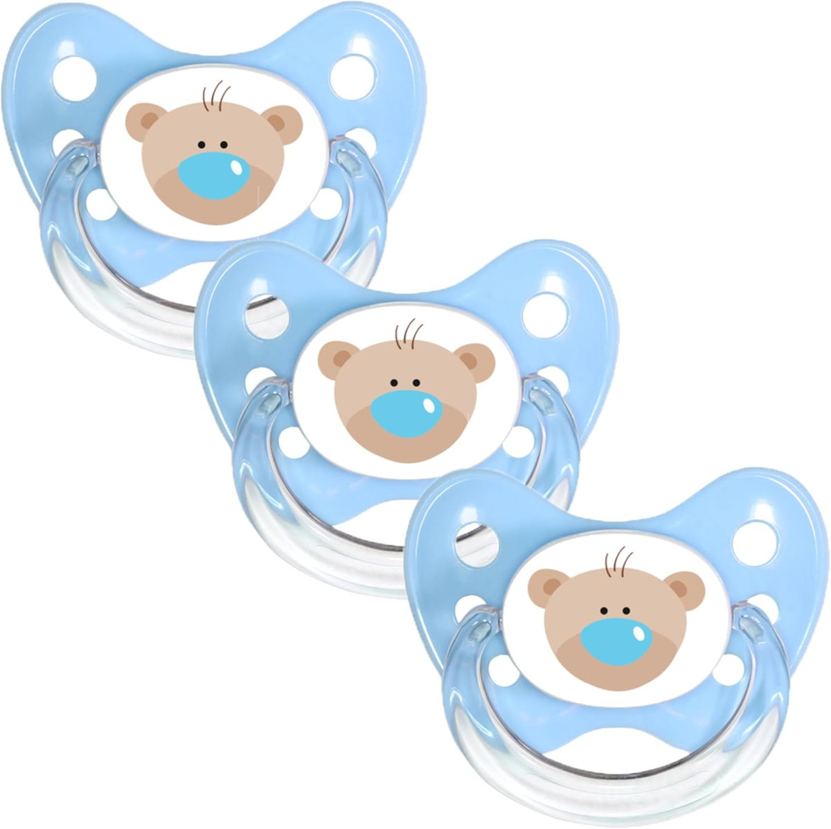 DENTISTAR chupete calmante de silicona 3x 0-6 meses