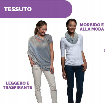 CHICCO Boppy Infinity sál és diszkrét szoptatási takaró 2 az 1-ben