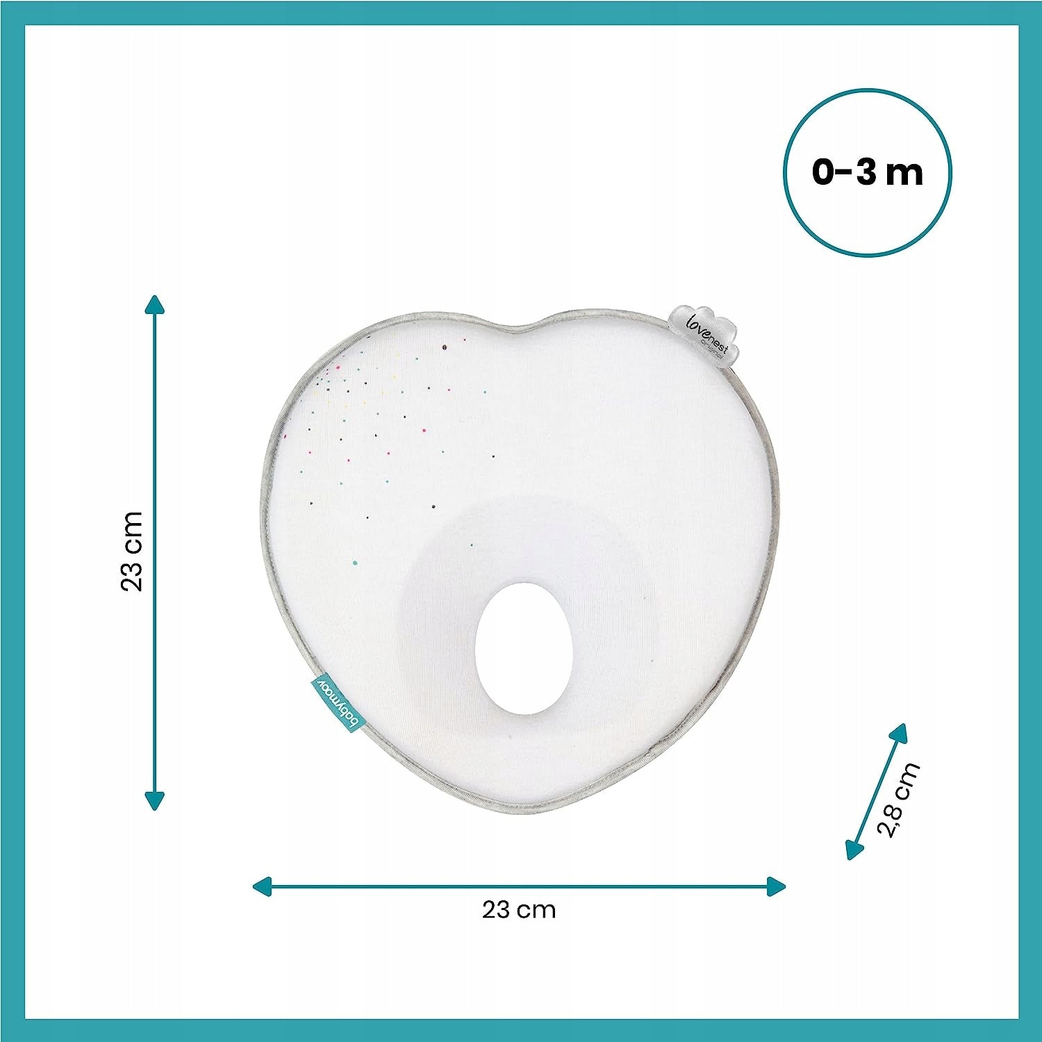 BABYMOOV Lovenest organic baby pillow 0+