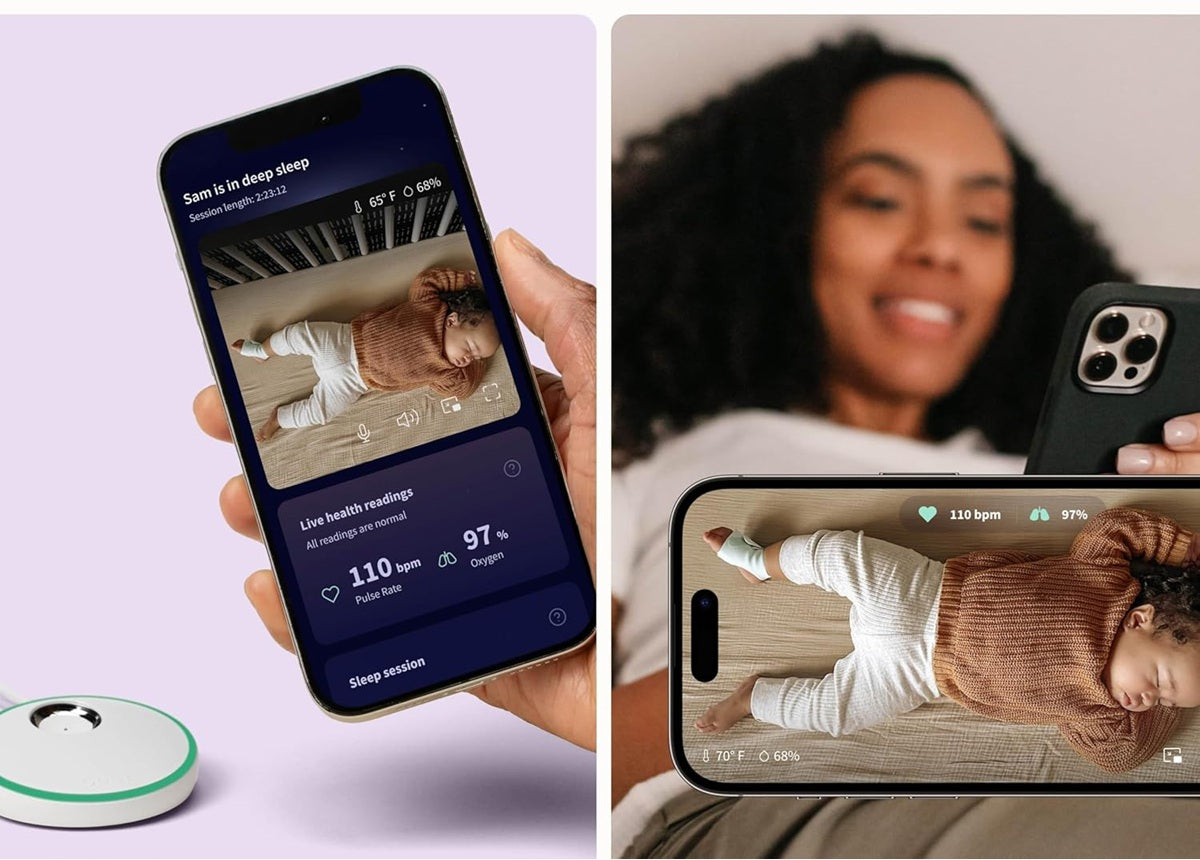 OWLET babyphone vidéo Cam 2 + chaussettes pour la mesure des fonctions vitales Dream Sock "O"