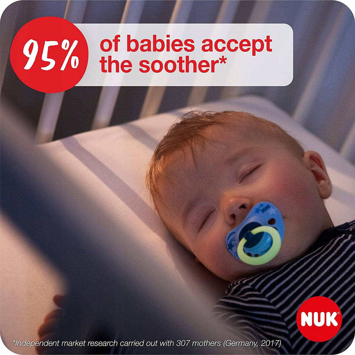 NUK SIGNATURE NIGHT πιπίλα x2 6-18 μηνών