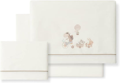 INTERBABY 3 részes ágyneműgarnitúra 60x120 / 40x60 / 103x150 + függődísz