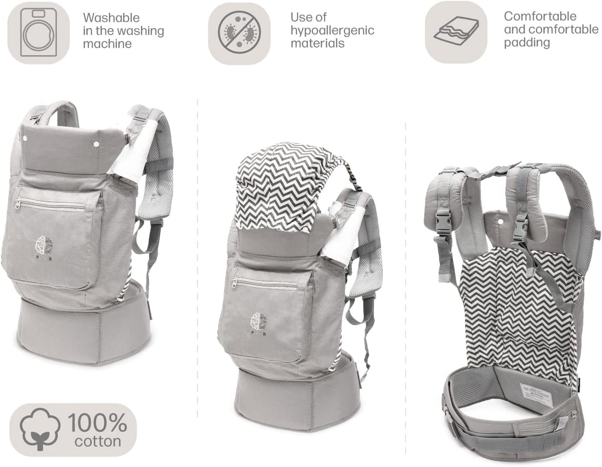 EBRAINIT nosidełko ergonomiczne z siateczką od 4msc do 20kg