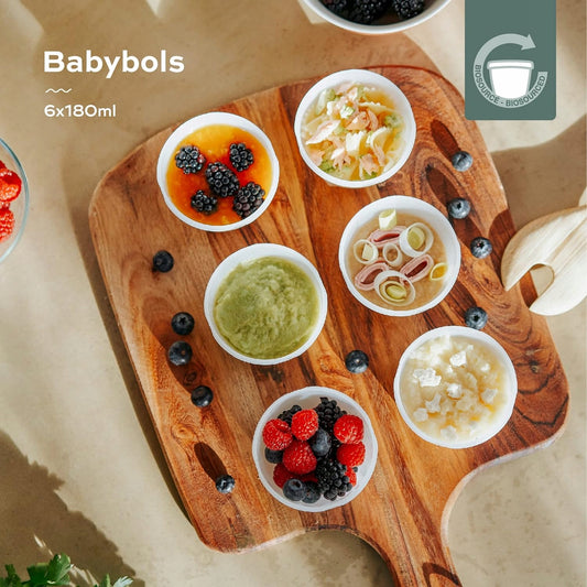 BABYMOOV Babybols tárolók 6 × 180 ml, ÖKO bioműanyag
