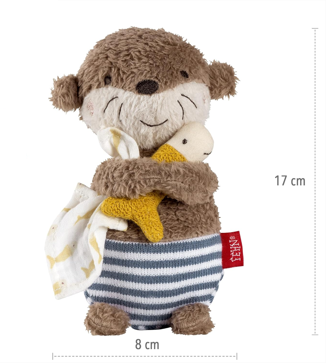 FEHN plüss ölelhető fürdőjáték VIDRA 17 cm