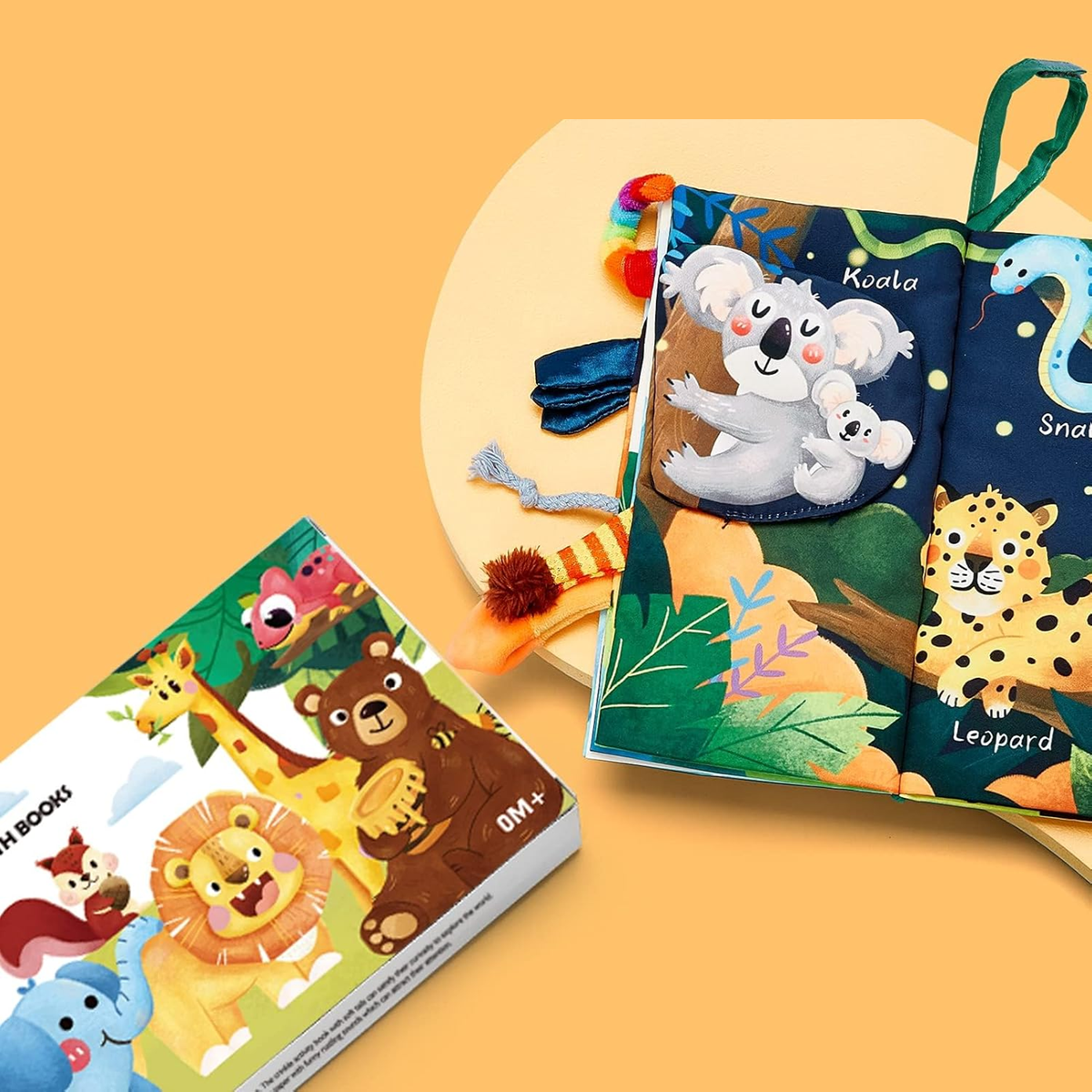 HAHALAND Jungly Tails sensory book, pendant