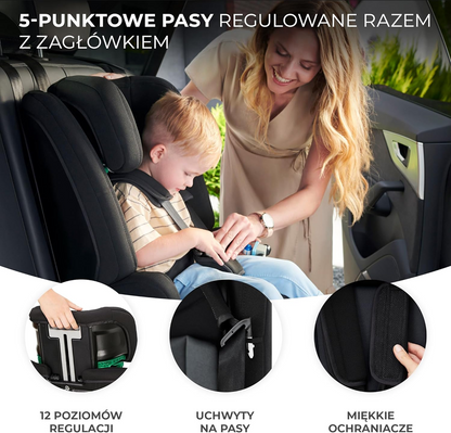 KINDERKRAFT SAFETY FIX 2 i-Size autós gyerekülés 9–36 kg 1/2/3 csoport ISOFIX
