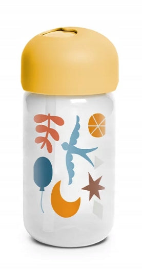 SUAVINEX Strohhalm-Trinkbecher Trinkflasche mit Strohhalm 340ml 18M+