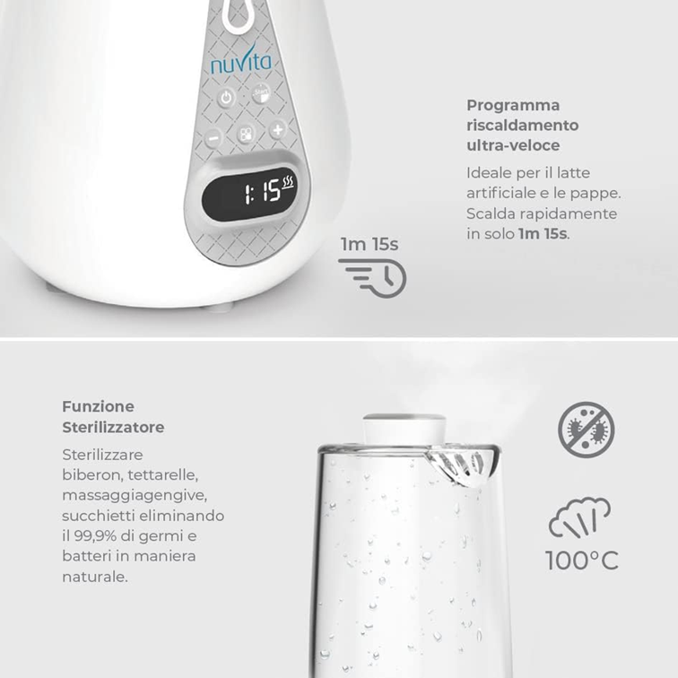 NUVITA melegítő sterilizáló kiolvasztó 4 az 1-ben