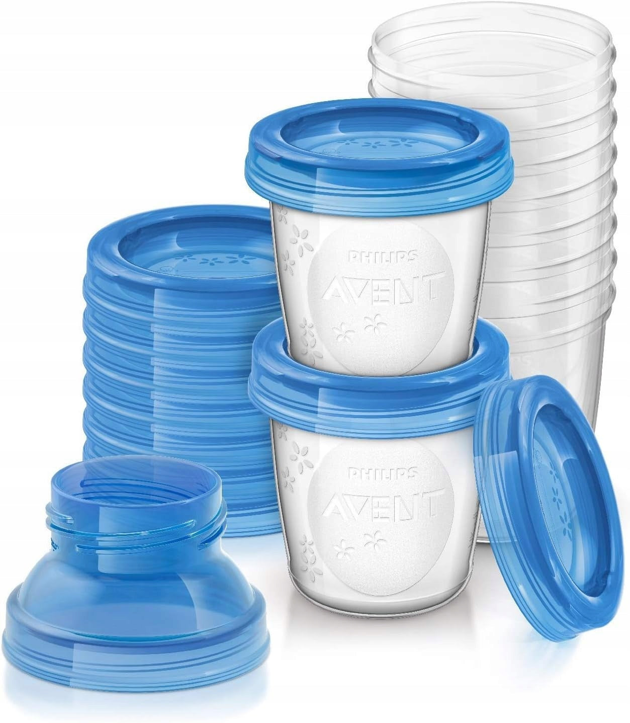 PHILIPS AVENT pojemniki na żywność x10 +adaptery