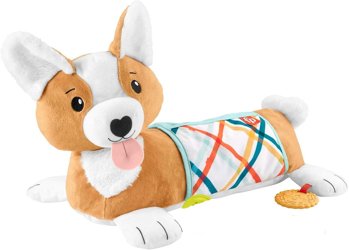 FISHER-PRICE HJW10 hason fekve használható játékos kutyus, 29,2 x 43,2 cm