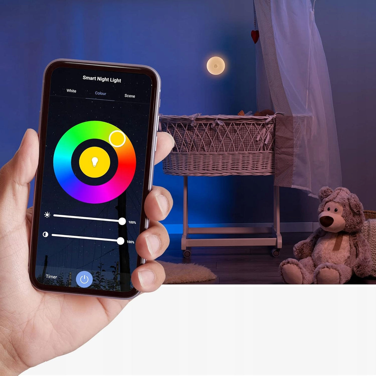 Lámpara REER con sensores de luz crepuscular y movimiento, Bluetooth y aplicación móvil