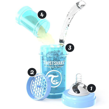TWISTSHAKE ANTI-COLIC cumisüveg 2 hó+ M 260ml ALL-IN-ONE