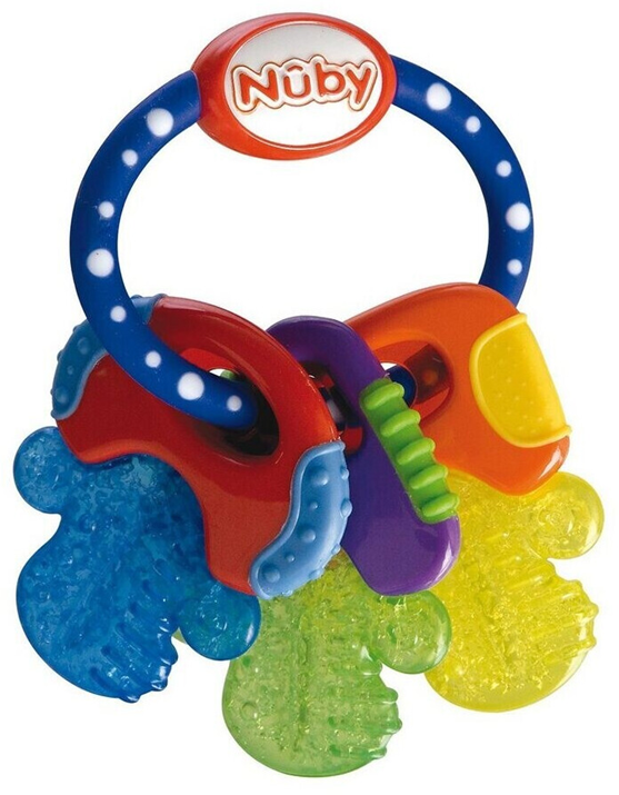 NUBY IcyBite mordedor de silicona refrigerante 9 x 14 cm LLAVES