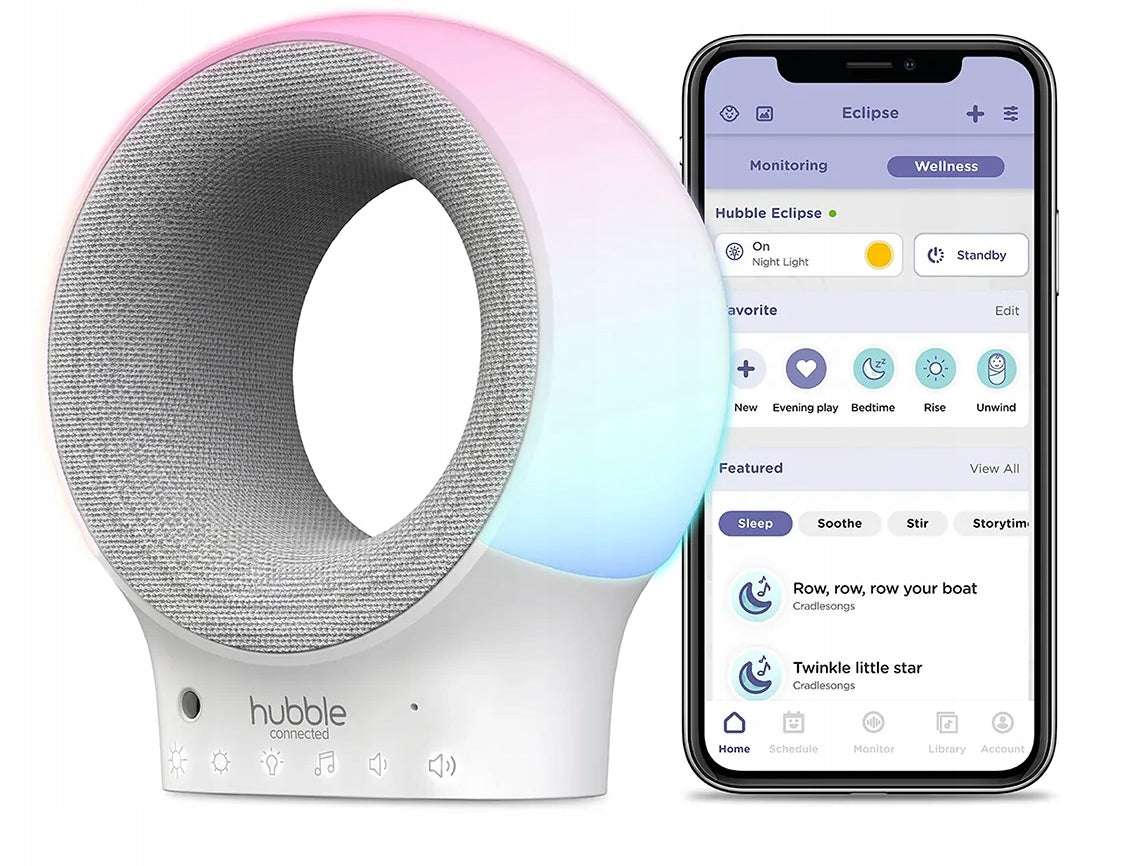 HUBBLE Eclipse baby monitor Bluetooth speaker HUBBLE CLUB app