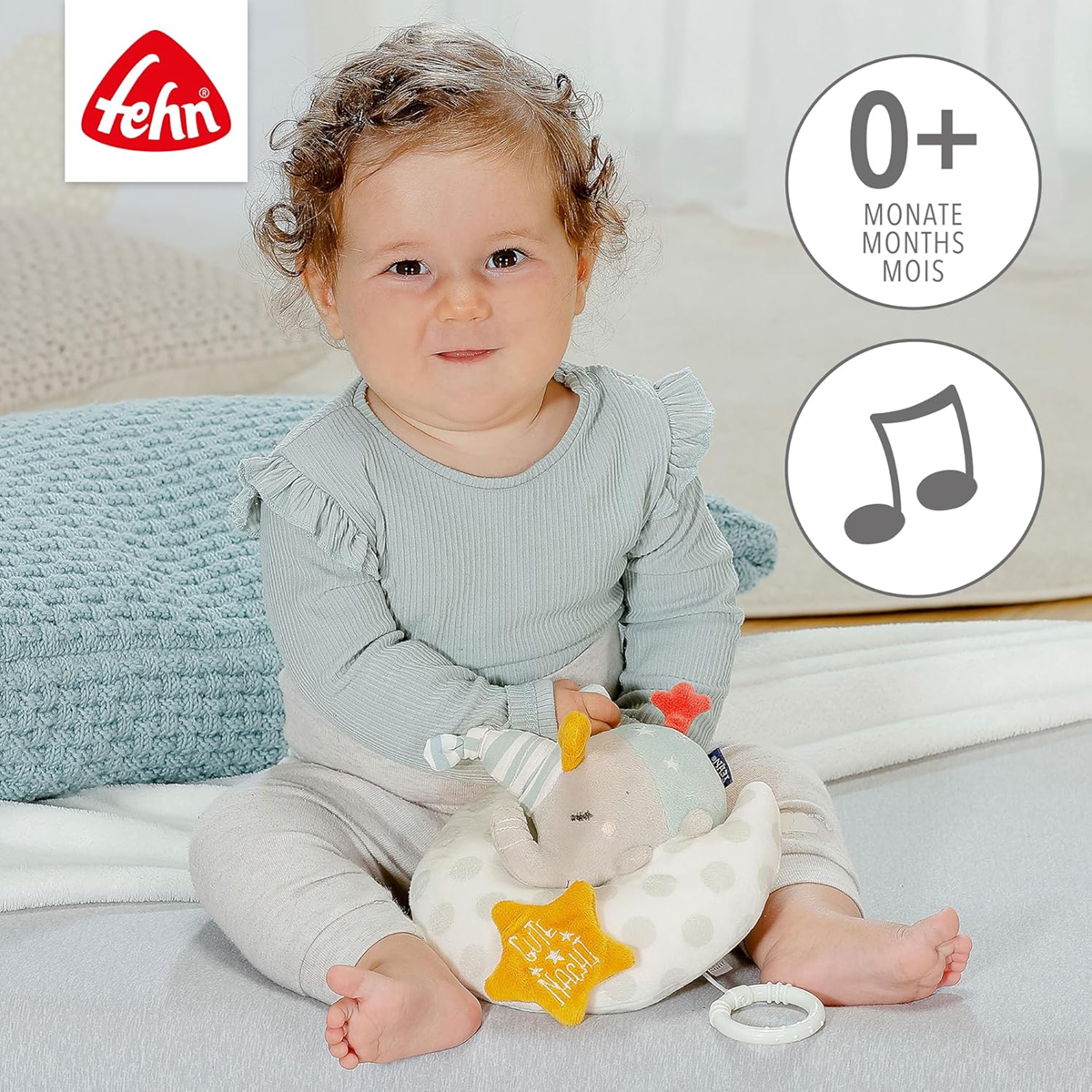 FEHN Elephant On The Moon hanger for stroller, crib, car seat