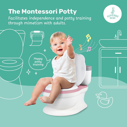 SUPERBE BEBE Töpfchen mit Toilettenpapierhalter + SOUND